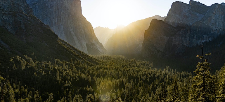 A view of Yosemite National Park