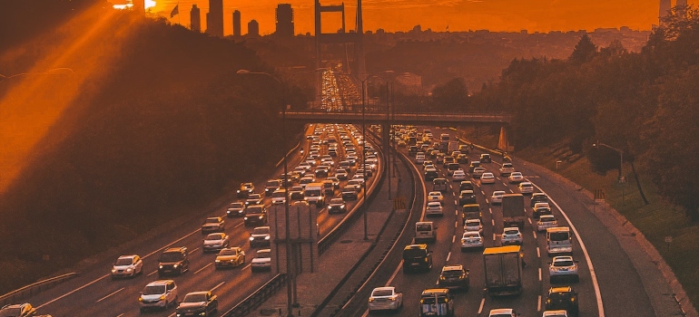 Traffic jams - One of things you won't miss after moving from LA.